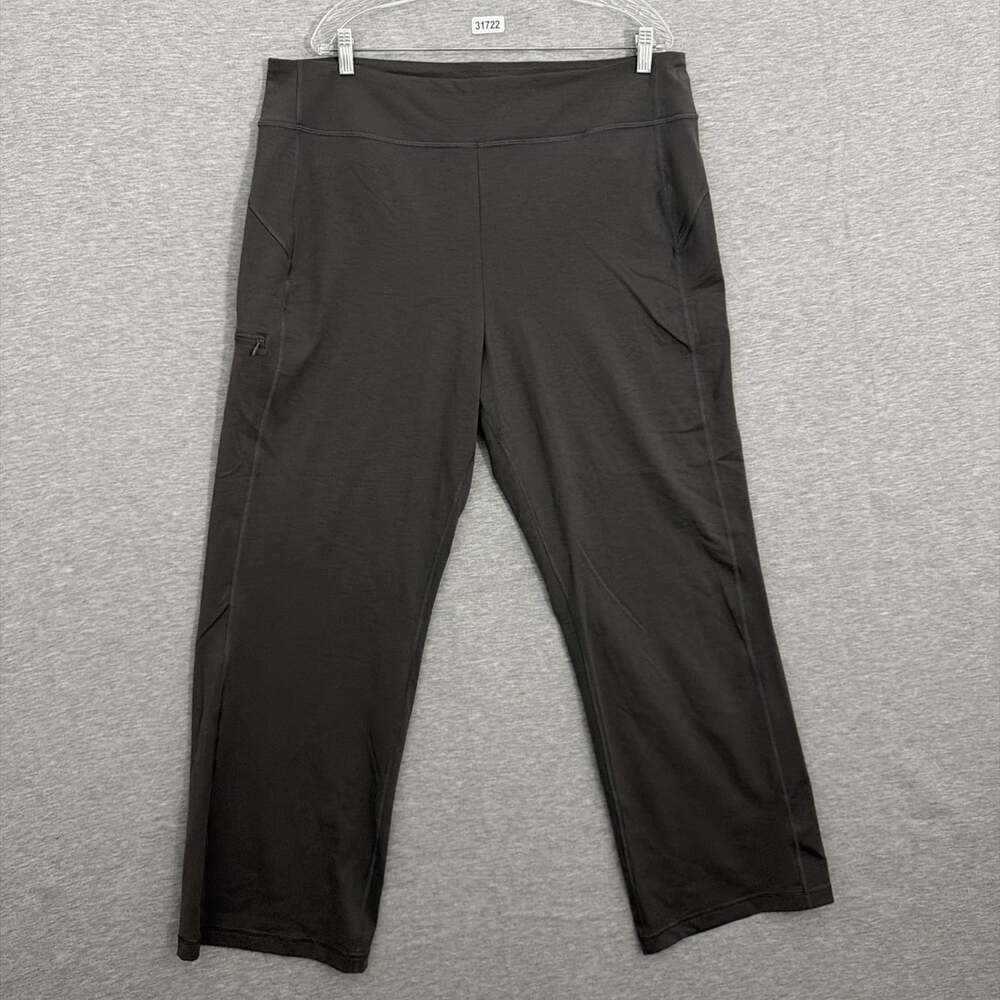 Duluth Trading Women’s XLx31 Gray Classic Relaxed Leg NoGa Zip Pocket Sweatpants